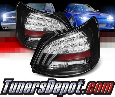 Sonar® LED Tail Lights (Black) - 07-11 Toyota Yaris 4dr