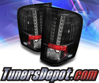 Sonar® LED Tail Lights (Black) - 07-13 Chevy Silverado
