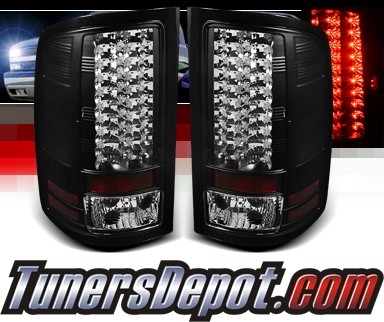 Sonar® LED Tail Lights (Black) - 07-13 GMC Sierra