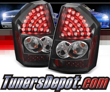 Sonar® LED Tail Lights (Black) - 08-10 Chrysler 300C