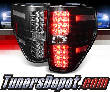 Sonar® LED Tail Lights (Black) - 09-14 Ford F-150 F150