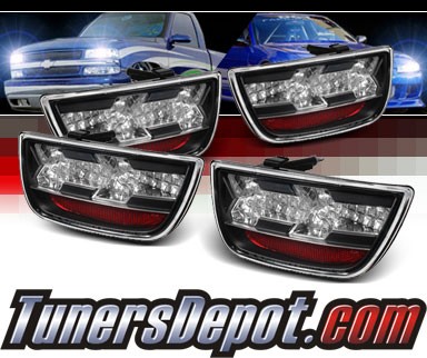 Sonar® LED Tail Lights (Black) - 10-12 Chevy Camaro