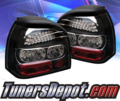 Sonar® LED Tail Lights (Black) - 93-98 VW Volkswagen Golf III