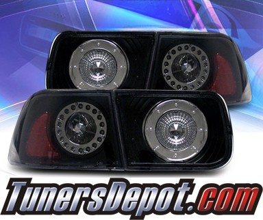 Sonar® LED Tail Lights (Black) - 96-00 Honda Civic 2dr.