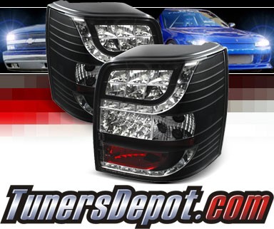Sonar® LED Tail Lights (Black) - 97-00 VW Volkswagen Passat 5dr