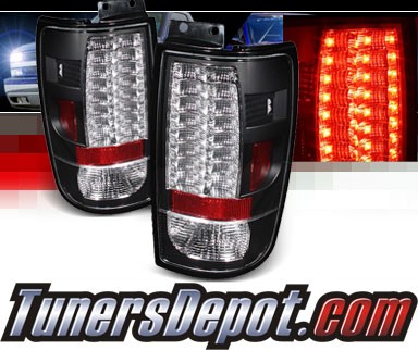 Sonar® LED Tail Lights (Black) - 97-02 Ford Expedition (Gen 2)