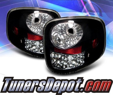Sonar® LED Tail Lights (Black) - 97-03 Ford F-150 F150 Flareside