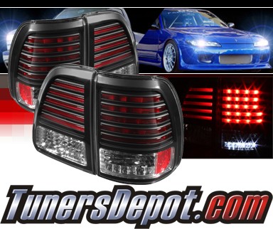 Sonar® LED Tail Lights (Black) - 98-05 Toyota Land Cruiser