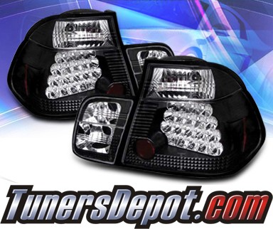 Sonar® LED Tail Lights (Black) - 99-01 BMW 325xi E46 4dr Sedan