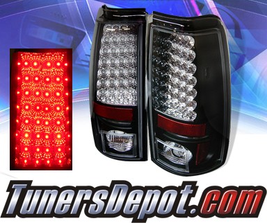 Sonar® LED Tail Lights (Black) - 99-02 Chevy Silverado