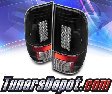 Sonar® LED Tail Lights (Black) - 99-07 F450 F-450 Super Duty