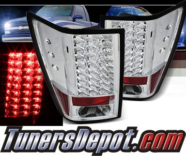 Sonar® LED Tail Lights (Chrome) - 07-10 Jeep Grand Cherokee
