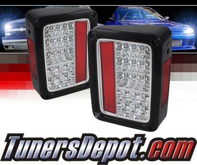 Sonar® LED Tail Lights (Chrome) - 07-14 Jeep Wrangler