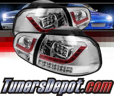 Sonar® LED Tail Lights (Chrome) - 10-12 VW Volkswagen Golf (Incl. GTI)