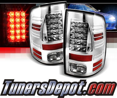 Sonar® LED Tail Lights (Chrome) - 10-16 Ram Pickup 2500/3500