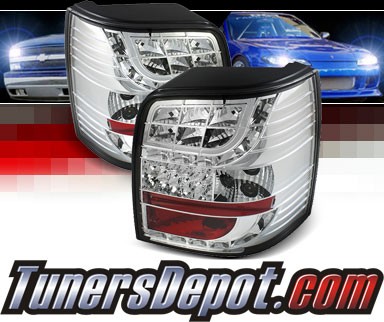 Sonar® LED Tail Lights (Chrome) - 97-00 VW Volkswagen Passat 5dr