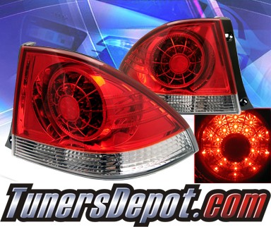 Sonar® LED Tail Lights (Red/Clear) - 01-05 Lexus IS300 Sedan