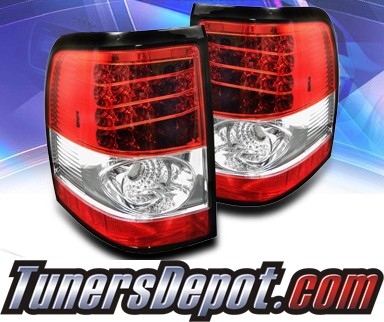 Sonar® LED Tail Lights (Red/Clear) - 02-05 Ford Explorer