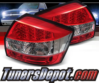 Sonar® LED Tail Lights (Red/Clear) - 04-05 Audi S4 Sedan