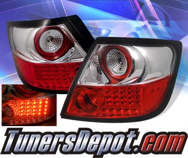 Sonar® LED Tail Lights (Red/Clear) - 05-10 Scion TC