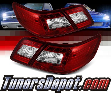 Sonar® LED Tail Lights (Red/Clear) - 07-09 Toyota Camry