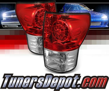 Sonar® LED Tail Lights (Red/Clear) - 07-12 Toyota Tundra