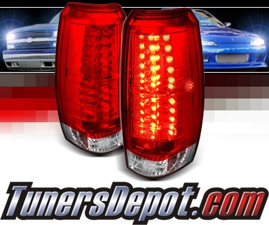 Sonar® LED Tail Lights (Red/Clear) - 07-14 Chevy Avalanche