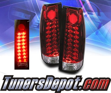 Sonar® LED Tail Lights (Red/Clear) - 88-98 GMC Full Size Pickup
