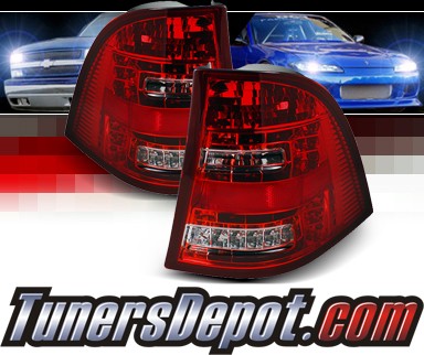 Sonar® LED Tail Lights (Red/Clear) - 98-05 Mercedes-Benz ML350 W163