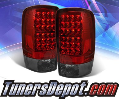 Sonar® LED Tail Lights (Red/Smoke) - 00-06 Chevy Suburban (w/o Barn Doors)