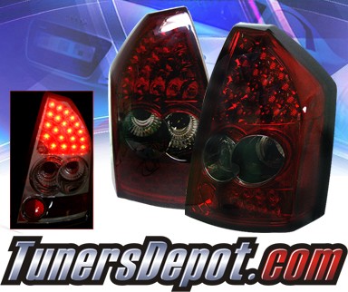 Sonar® LED Tail Lights (Red/Smoke) - 05-07 Chrysler 300