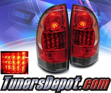 Sonar® LED Tail Lights (Red/Smoke) - 05-15 Toyota Tacoma