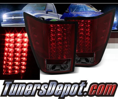 Sonar® LED Tail Lights (Red/Smoke) - 07-10 Jeep Grand Cherokee