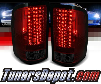 Sonar® LED Tail Lights (Red/Smoke) - 07-13 GMC Sierra