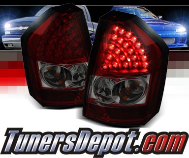 Sonar® LED Tail Lights (Red/Smoke) - 08-10 Chrysler 300C