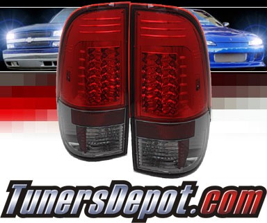 Sonar® LED Tail Lights (Red/Smoke) - 08-13 Ford F-250 F250 (Gen 2)