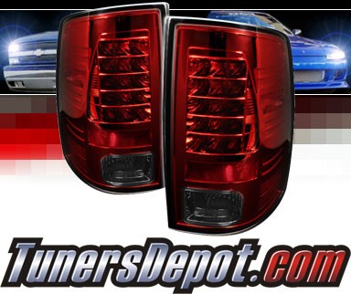 Sonar® LED Tail Lights (Red/Smoke) - 09-16 Ram Pickup 1500
