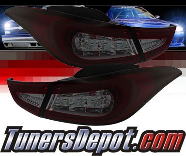 Sonar® LED Tail Lights (Red/Smoke) - 11-13 Hyundai Elantra