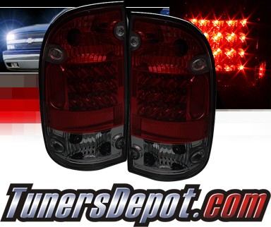 Sonar® LED Tail Lights (Red/Smoke) - 95-00 Toyota Tacoma
