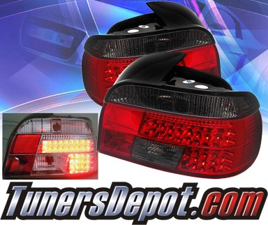 Sonar® LED Tail Lights (Red/Smoke) - 97-00 BMW 528i E39 Sedan