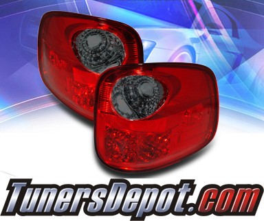 Sonar® LED Tail Lights (Red/Smoke) - 97-03 Ford F-150 F150 Flareside
