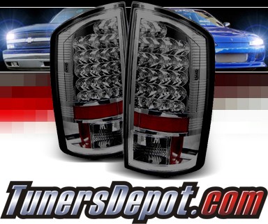 Sonar® LED Tail Lights (Smoke) - 07-09 Dodge Ram Pickup 2500/3500