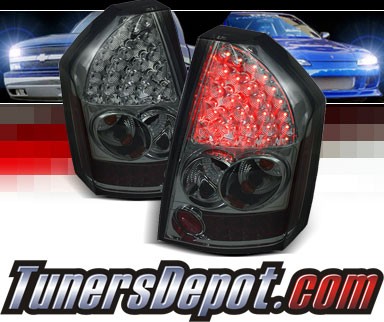 Sonar® LED Tail Lights (Smoke) - 08-10 Chrysler 300C