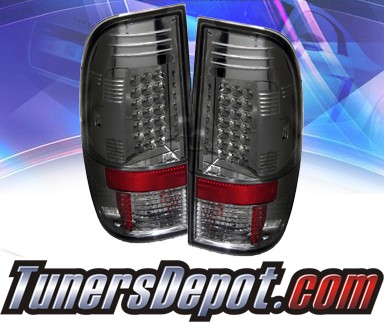 Sonar® LED Tail Lights (Smoke) - 08-13 Ford F250 F-250 Super Duty