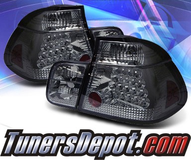 Sonar® LED Tail Lights (Smoke) - 99-01 BMW 330i E46 4dr Sedan