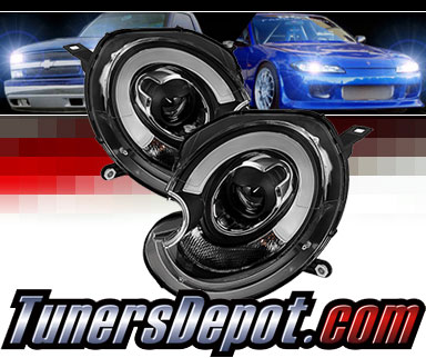 Sonar® Light Bar DRL Projector Headlights (Black) - 07-12 Mini Cooper (w/ HID Only)