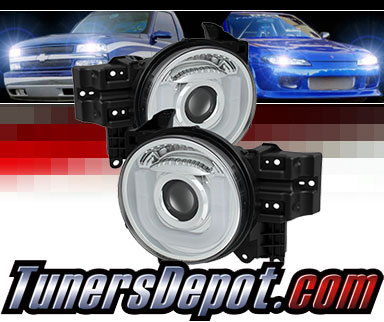 Sonar® Light Bar DRL Projector Headlights (Chrome) -  07-14 Toyota FJ Cruiser
