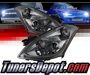 Sonar® Light Bar DRL Projector Headlights (Smoke) - 10-12 Nissan Altima 4dr