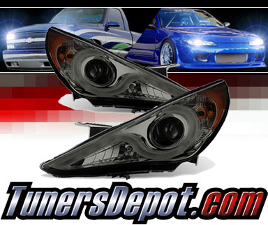 Sonar® Light Bar DRL Projector Headlights (Smoke) - 11-14 Hyundai Elantra