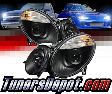 Sonar® Projector Headlights (Black) - 03-06 Mercedes Benz E320 4dr/Wagon W211